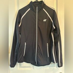 Women's Goode Rider Black Stretch Jacket. XL. Zip pockets. Micro fleece inside